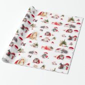 Weihnachtskätzchen-Umschlagpapier Geschenkpapier (Ungerollt)