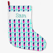 Weihnachtskätzchen und Geschenke Großer Weihnachtsstrumpf (Vorderseite)