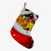 Weihnachtskätzchen und WelpenStrumpf Kleiner Weihnachtsstrumpf (Vorderansicht (hängend))