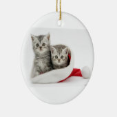 Weihnachtskätzchen-Verzierung Keramik Ornament (Rechts)