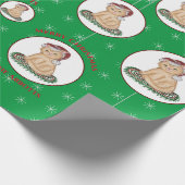 Weihnachtskätzchen Weihnachtsgeschenk Wrapping Pap Geschenkpapier (Ecke)