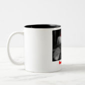 Weihnachtskätzchen Zweifarbige Tasse (Links)