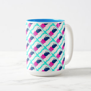 Weihnachtskätzchen Zweifarbige Tasse