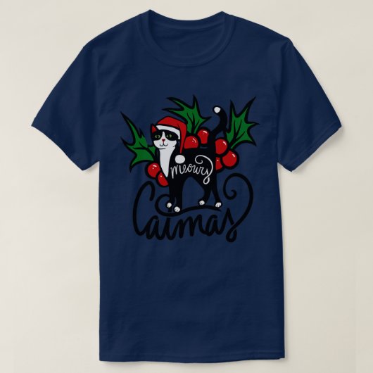 Weihnachtskatze1 T-Shirt (Design vorne)