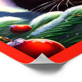 Weihnachtskatze 1 poster (Ecke)
