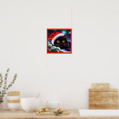 Weihnachtskatze 1 poster (Küche)