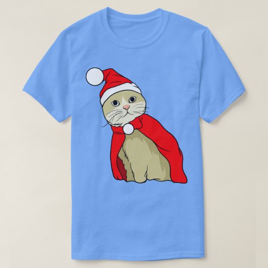 Weihnachtskatze 1 T-Shirt (Design vorne)