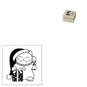 Weihnachtskatze 1x1 gummistempel (Stempel)