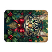 Weihnachtskatze 2024 magnet (Horizontal)