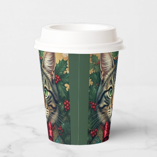 Weihnachtskatze 2024 pappbecher (Rechts)