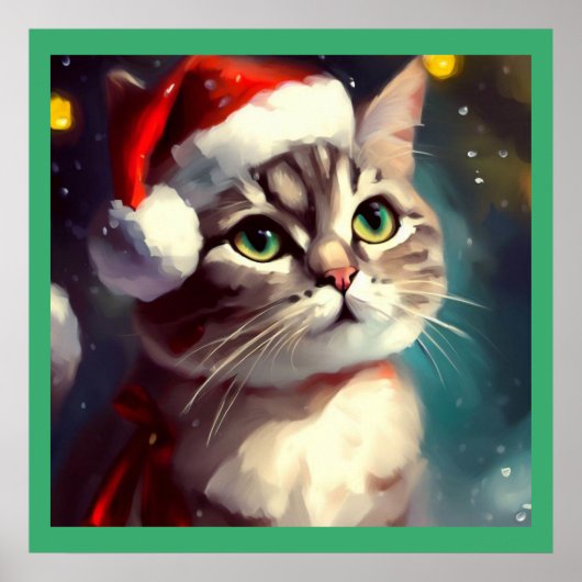 Weihnachtskatze 2 poster (Vorne)