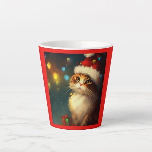 Weihnachtskatze 3 milchtasse (Vorderseite)