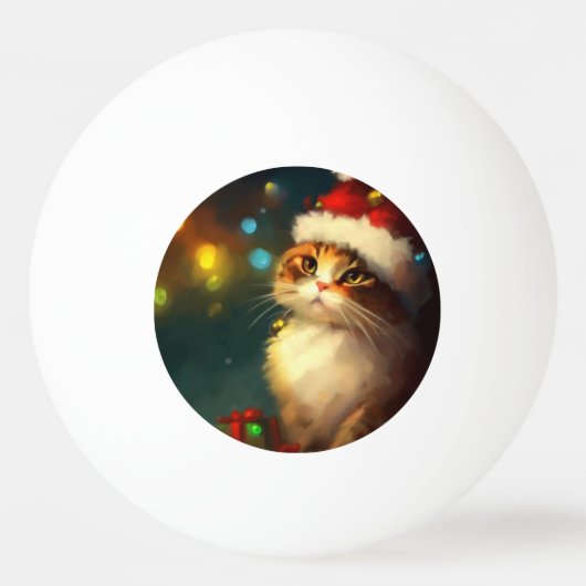 Weihnachtskatze (3) tischtennisball (Vorderseite)