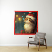 Weihnachtskatze 3 wandteppich (Beispiel)