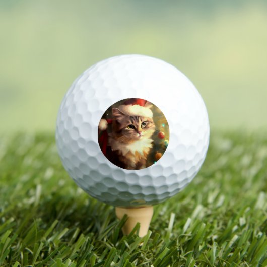 Weihnachtskatze (4) golfball (Insitu T-Shirt)