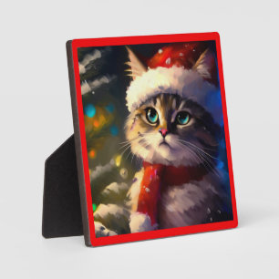 Weihnachtskatze 5 fotoplatte