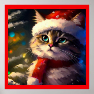Weihnachtskatze 5 poster