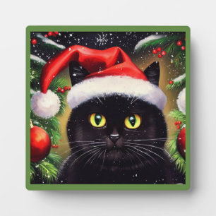 Weihnachtskatze 6 fotoplatte