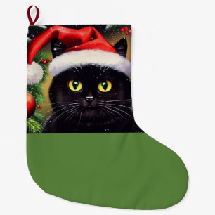 Weihnachtskatze 6 großer weihnachtsstrumpf