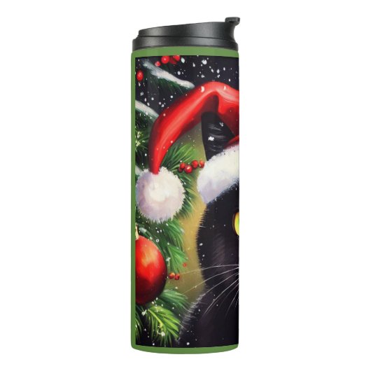 Weihnachtskatze 6 thermosbecher (Nach links gedreht)