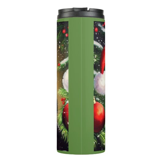 Weihnachtskatze 6 thermosbecher (Rückseite)