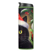 Weihnachtskatze 6 thermosbecher (Nach rechts gedreht)
