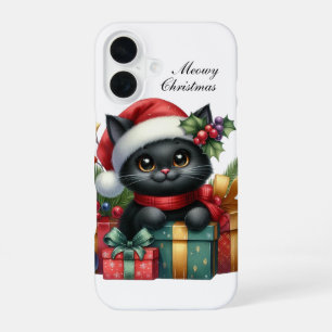Weihnachtskatze anpassbar iPhone 16 hülle
