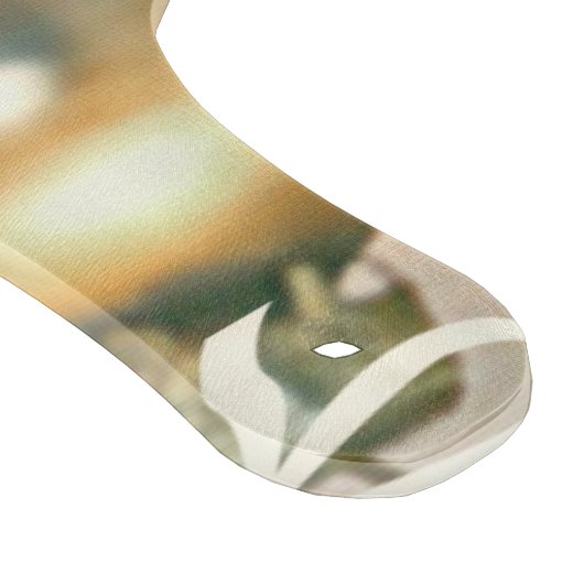 Weihnachtskatze auf Weihnachtskugel-Hintergrund Schneidebrett (Ecke)