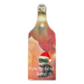 Weihnachtskatze auf Weihnachtskugel-Hintergrund Schneidebrett (Vorderseite)