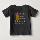 Weihnachtskatze Baby T-shirt (Vorderseite)