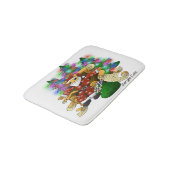 Weihnachtskatze Badematte (Schrägansicht)