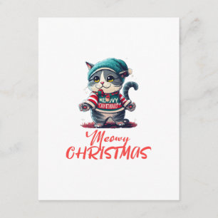 Weihnachtskatze  begleitkarte