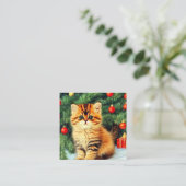 Weihnachtskatze Begleitkarte (Stehend Vorderseite)