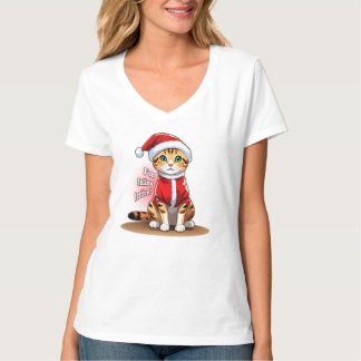 Weihnachtskatze Bengalisch | CA1 (5/10) T-Shirt