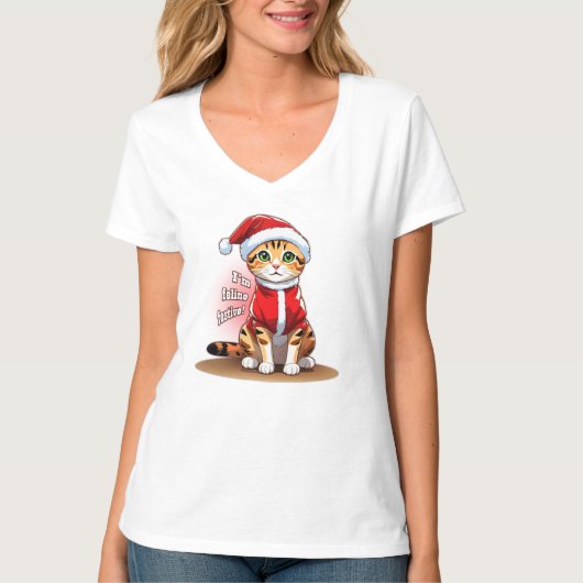 Weihnachtskatze Bengalisch | CA1 (5/10) T-Shirt (Vorderseite)