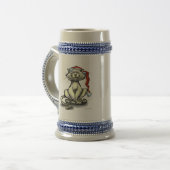 Weihnachtskatze Bierglas (Vorderseite Links)