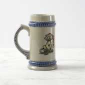 Weihnachtskatze Bierglas (Links)