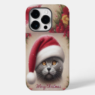 Weihnachtskatze Bombay, Frohe Weihnachten Bombay K Case-Mate iPhone 14 Pro Hülle