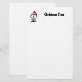 Weihnachtskatze Briefpapier (Vorne/Hinten)