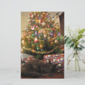 Weihnachtskatze Briefpapier (Stehend Vorderseite)