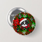 Weihnachtskatze Button (Vorne & Hinten)