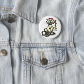 Weihnachtskatze Button (Beispiel)