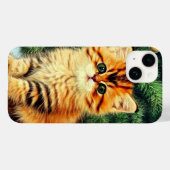 Weihnachtskatze Case-Mate iPhone Hülle (Rückseite (Horizontal))