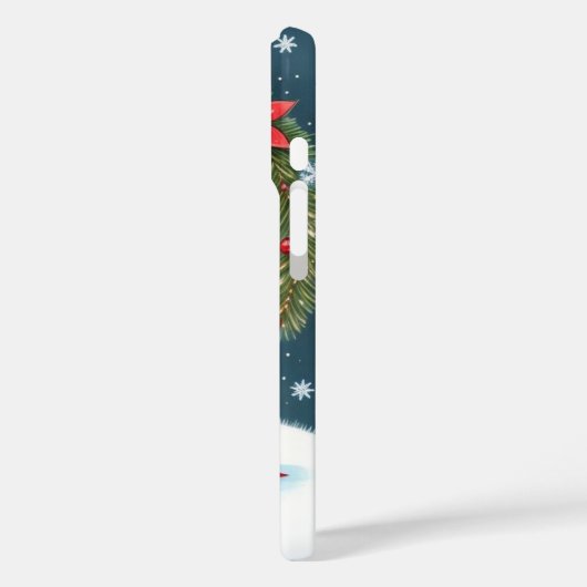 Weihnachtskatze Case-Mate iPhone Hülle (Rückseite / Links)