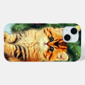 Weihnachtskatze Case-Mate iPhone Hülle (Rückseite (Horizontal))