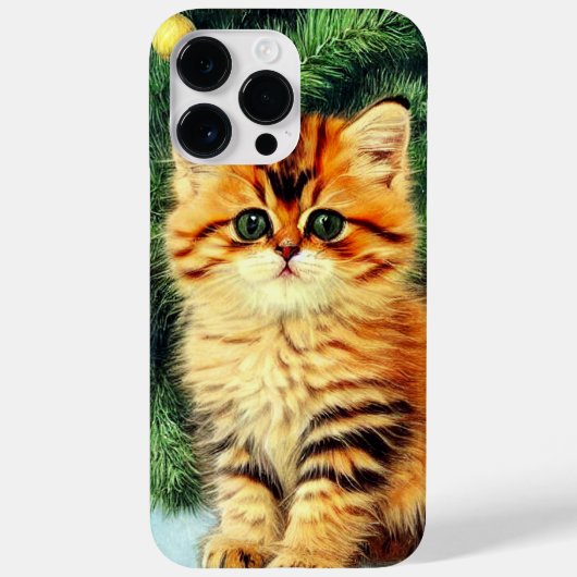Weihnachtskatze Case-Mate iPhone Hülle (Rückseite)