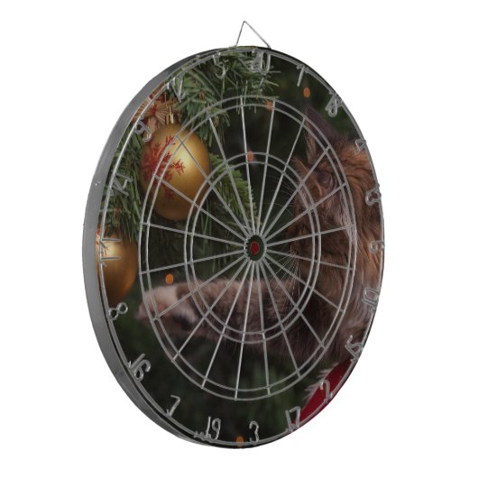 Weihnachtskatze Dartscheibe (Vorderseite Links)