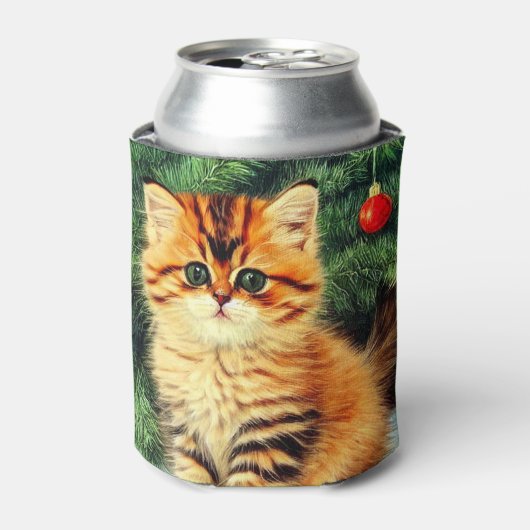 Weihnachtskatze Dosenkühler (Kanne Vorderseite)