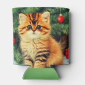 Weihnachtskatze Dosenkühler (Rückseite)