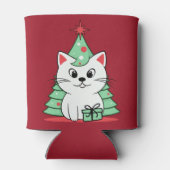 Weihnachtskatze Dosenkühler (Rückseite)